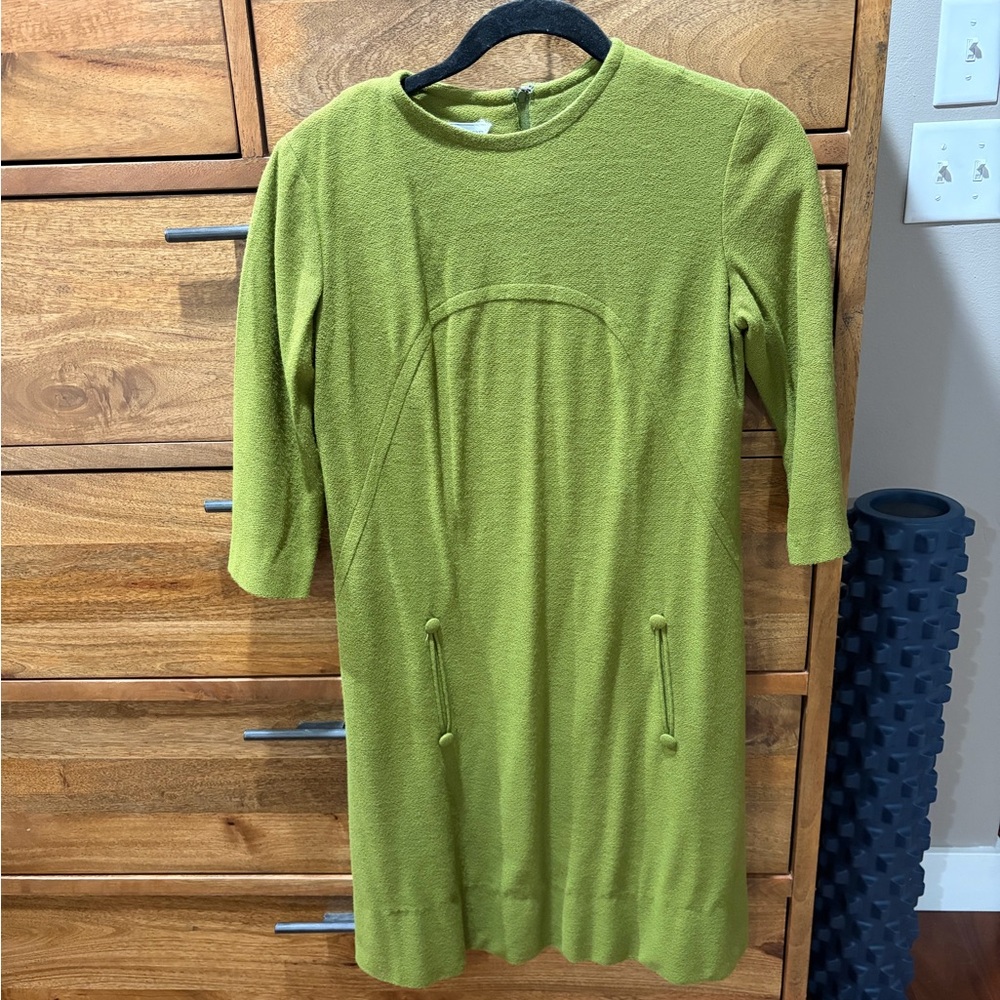 Green Women's  vintage sheath dress- gives Mad men vibes- Parkshire original